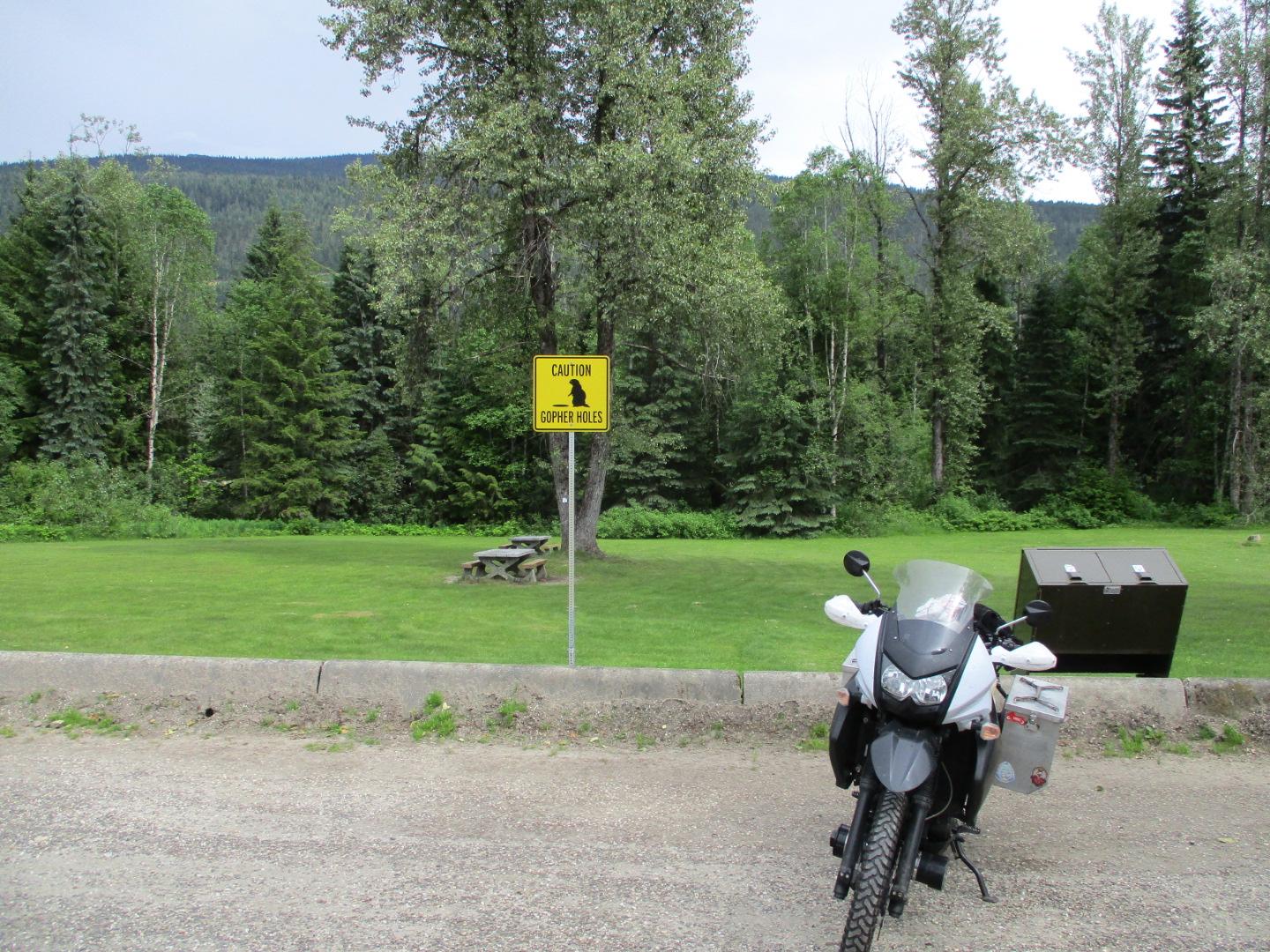 Rest stop along highway 5